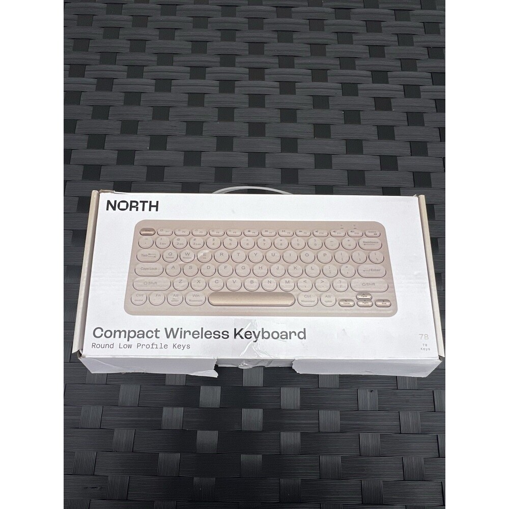 North Compact Wireless Keyboard With Round Low Profile Keys 2.4GHz & Wireless Co - Picture 2 of 4